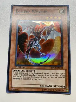 Yugioh Eclipse Wyvern Super Rare 1st Edition SDDC-EN003 MP - Image 1