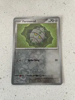 Ferroseed - 127/182 - Reverse Holo - Paradox Rift - Pokemon Card - NM/M - Image 1