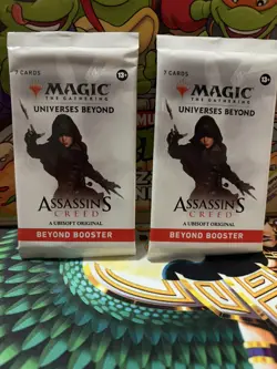 MTG - Universes Beyond: Assassin's Creed - Beyond Booster Pack 7 Cards (Sealed) - Image 1