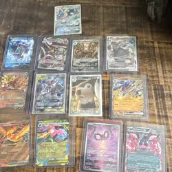 Pokemon TCG 15 Card Lot - Mewtwo, Pikachu, Venusaur, Garchomp, Machamp GX V Holo - Image 1