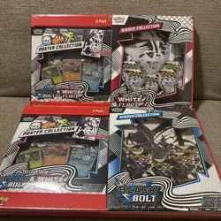 LOT Pokemon Black Bolt and White Flare Binder+Poster Collection Sam's Club 2Pack - Image 1