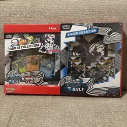 LOT Pokemon Black Bolt and White Flare Binder+Poster Collection Sam's Club 2Pack - Image 5