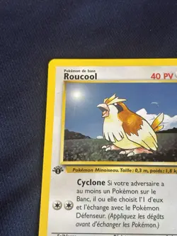 1st Edition FRENCH EDITION Roucool/Pidgey 57/102 Pokemon Base Set played - Image 3