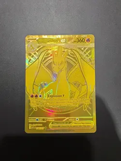 Mega Charizard Y EX 294/217 Pokemon Gold Secret Rare Ascended Heroes Pack Fresh - Image 1