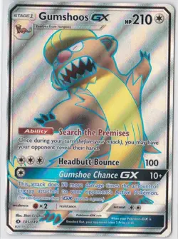 Pokemon TCG : Gumshoos GX 145/149 Sun & Moon Ultra Rare Full Art - Image 1