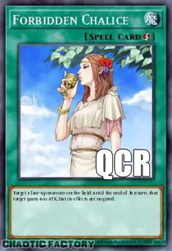 YUGIOH RA04-EN137 Forbidden Chalice Quarter Century Secret Rare 1st Edition NM - Image 1