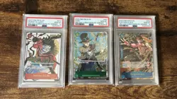 One Piece TCG Luffy Sabo Ace 3rd Anniversary Winner PSA 10 3 Brothers Sequential - Image 1