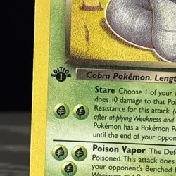 Pokemon Card - Team Rocket 19/82 - DARK ARBOK 1st Edition Error Card Year 23000 - Image 2