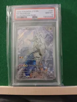 N's Reshiram 167/159 Sv09: Journey Together Illustration Rare Card PSA 10 - Image 1