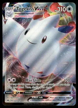Pokemon Cards Togekiss VMAX 141/185 Vivid Voltage Holo Rare VMAX NM - Image 1