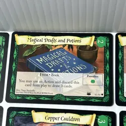 Harry Potter TCG Adventures at Hogwarts Lot 10 Cards 2001 2002 Item Green/4j-v - Image 5