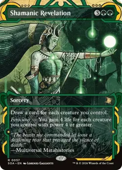 x1 Shamanic Revelation - Foil R MTG Secrets of Strixhaven: Mystical Archive M/NM - Image 1