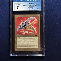 MTG Antiquities Tetravus CGC 7 Near Mint (9.5 centering, 9 corners/edges) 1994 - Image 1