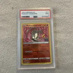 Radiant Charizard 011/078 Pokemon GO Holo PSA 9 - Image 1