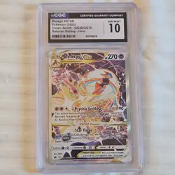 Pokemon Deoxys VSTAR Crown Zenith GG46/GG70 CGC 10 Ultra Rare Holo 2023 - Image 1