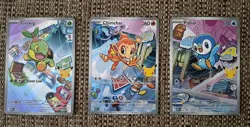 Pokemon TCG First Partner Illustration Gen 1 Sinnoh Starters Set Mint/Near Mint - Image 1