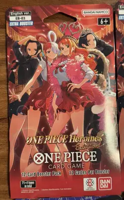 One Piece TCG OP14 Azure Sea’s Seven + EB03 Heroines Sleeved Booster Pack x4 - Image 2