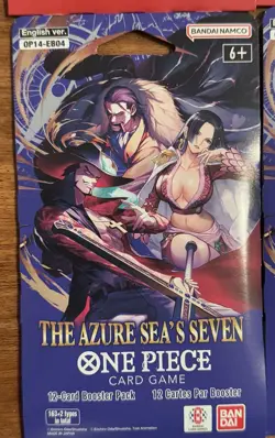 One Piece TCG OP14 Azure Sea’s Seven + EB03 Heroines Sleeved Booster Pack x4 - Image 3