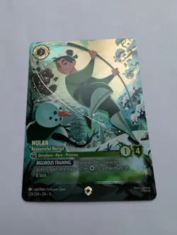 Disney Lorcana Mulan Resourceful Recruit Enchanted 229/204 Winterspell NM - Image 2