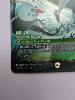 Disney Lorcana Mulan Resourceful Recruit Enchanted 229/204 Winterspell NM - Image 5