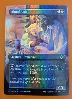 1x Blood Artist | FOIL Borderless | Double Masters 2022 | MTG Magic Cards - Image 1