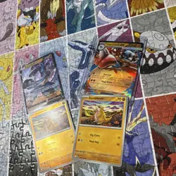 Nintendo Pokemon TCG 4-Card Bundle Lucario V Mega Lucario EX Sandshrew x2 - Image 2