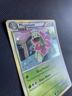 Meganium 26/123 Holo Rare HeartGold & SoulSilver Pokemon Card - LP+ - Image 4