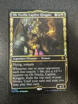 Ob Nixilis, Captive Kingpin (Showcase) March of the Machine Foil NM JL - Image 1