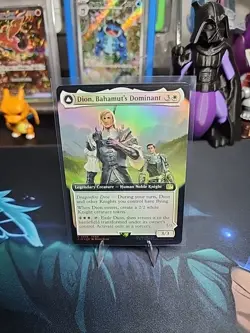 Dion, Bahamut's Dominant (Extended Art) Final Fantasy Foil (NM Pack Fresh) - Image 1