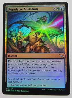 Repulsive Mutation - FOIL - Murders at Karlov Manor🔥BUY 2 GET 1 FREE🔥NM MTG - Image 1