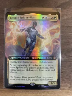 Cosmic Spider-Man (Extended Art) #0271 MTG Marvel's Spider-Man English Foil - NM - Image 1