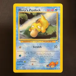 Misty's Psyduck - 54/132 - Gym Heroes - Pokemon - Uncommon - Played - Image 1