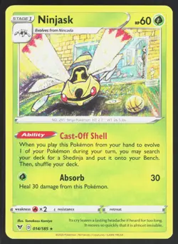 NINJASK ( VIV 014/185 ) - Pokemon - 2020 KOMIYA LP - Image 1