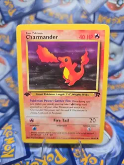 Vintage Pokemon TCG Team Rocket 1st Edition Charmander 50/82 LP - Image 1