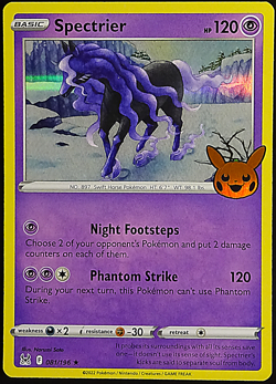 Spectrier 81/196 Rare Holo Trick or Trade 2023 (Lost Origin) - Pokemon TCG - Image 1