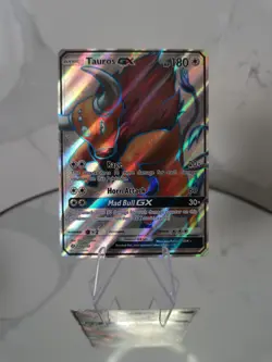 Tauros GX 144/149 Sun & Moon SUM Rare Ultra Full Art Pokemon HP 2017 🍬 - Image 1
