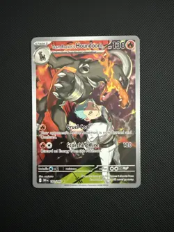 Team Rocket's Houndoom Illustration Rare 191/182 Pokemon Destined Rivals - Image 1