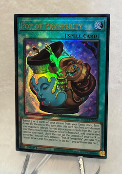 Yugioh! Pot of Prosperity - RA01-EN066 Prismatic Ultimate Rare 1st Edition NP! - Image 2