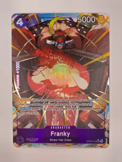 One Piece CCG Franky OP09-072 Alt Art SR - English - NM - Image 1
