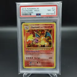 PSA 8 NM-MINT POKEMON CHARIZARD HOLO RARE EVOLUTIONS 2016 #11 CARD - #4 - Image 1