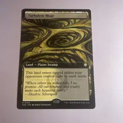 1x Turbulent Moor, Extended Art, Commander: Secrets of Strixhaven - Image 1