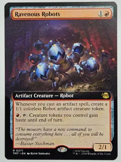 Magic: The Gathering TMT R 0271 Ravenous Robots (Extended Art) - Image 1