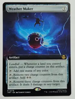 Magic: The Gathering TMT R 0279 Weather Maker (Extended Art) TMNT - Image 1