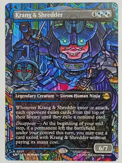 Magic: The Gathering TMT RF 0201 Krang & Shredder (Borderless) - Image 1