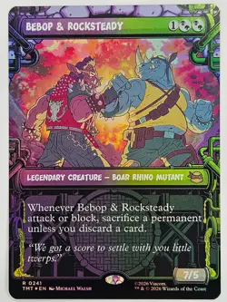 Magic: The Gathering TMT R 0241 Bebop & Rocksteady (Showcase) Foil - Image 1
