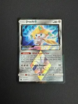 Pokemon Jirachi Prism Star Holo Prism Rare SM - Celestial Storm 97/168 LP - Image 1