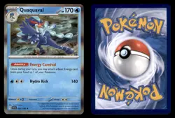 Quaquaval 054/198 Rare Scarlet & Violet Pokemon TCG NM - Image 3