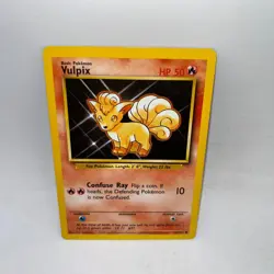 Vulpix 68/102 Common Base Set Unlimited Pokemon Moderately Played - Image 1