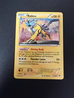 Raikou 55/162 Cosmos Holo Blister Exclusive Promo Pokemon Card - Image 1