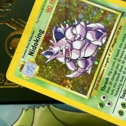Nidoking Pokemon 2000 Base Set 2 Holo SWIRL #11/130 - HP - Image 5